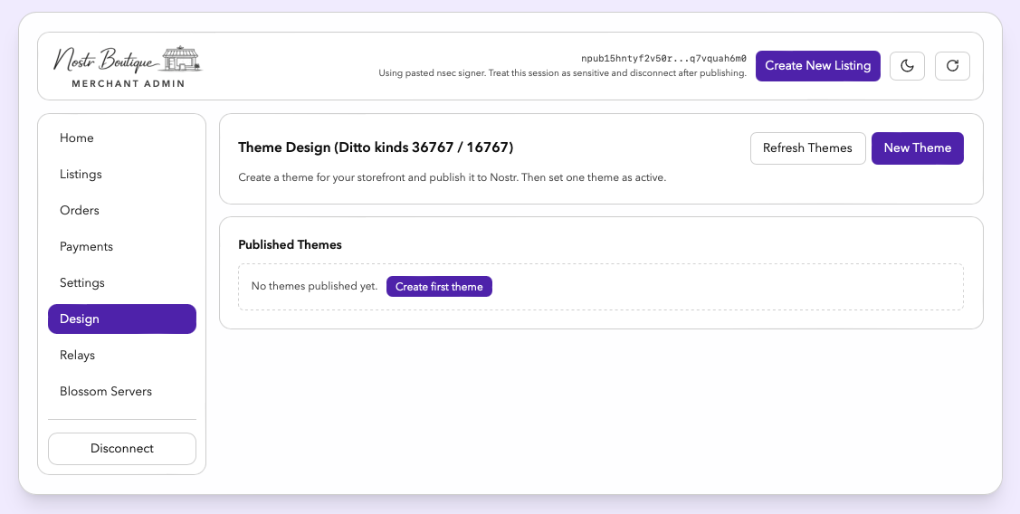Merchant Portal screenshot