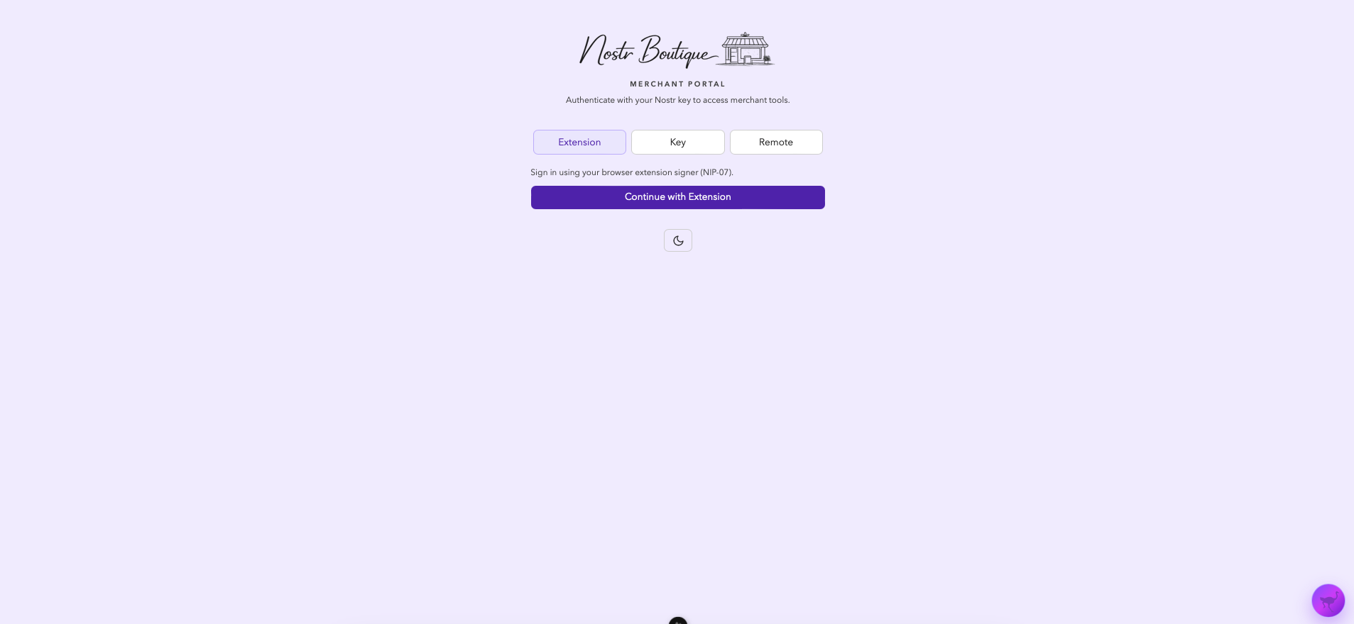 Merchant Portal screenshot